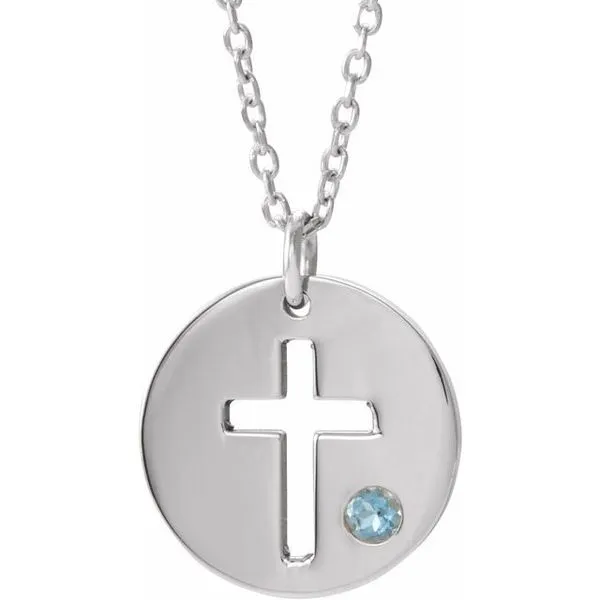 Pierced Cross Disc Necklace Hopman Jewelers Elkhart, IN