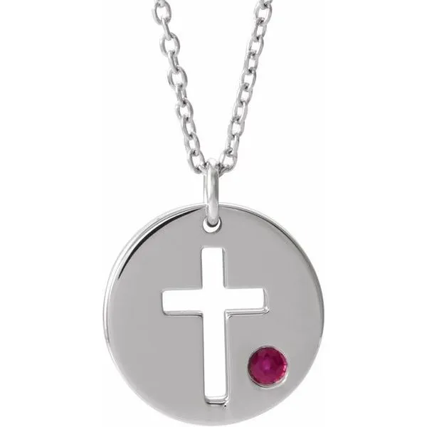 Pierced Cross Disc Necklace Hopman Jewelers Elkhart, IN
