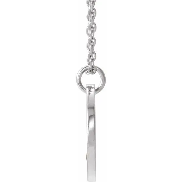 Pierced Cross Disc Necklace Image 2 Arnold's Jewelry and Gifts Logansport, IN