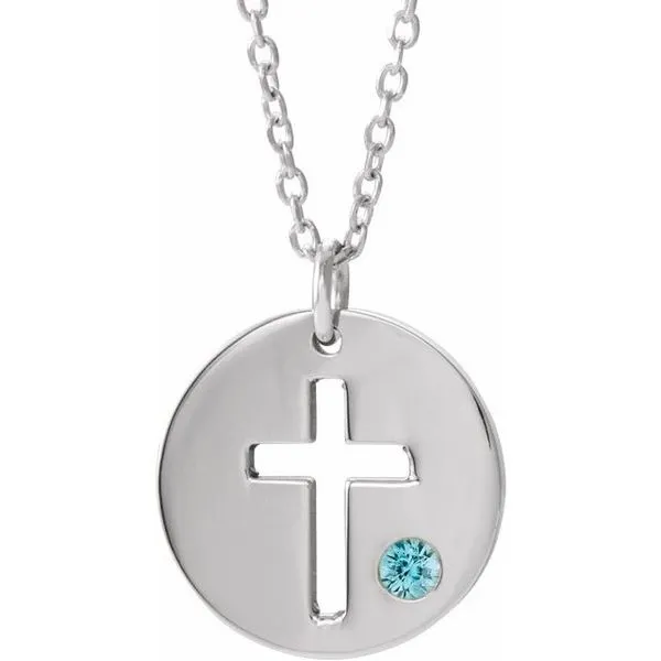Pierced Cross Disc Necklace Hopman Jewelers Elkhart, IN
