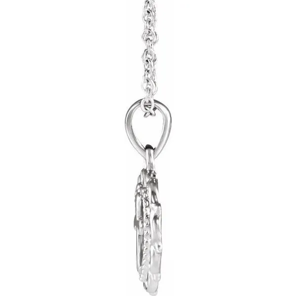 Youth Heart with Cross Necklace Image 2 J. Meredith Jewelers Delafield, WI