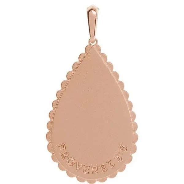 Trust in The Lord Scripture Pendant Image 3 Arnold's Jewelry and Gifts Logansport, IN