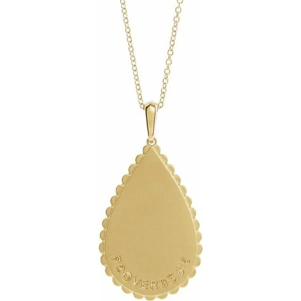 Trust in The Lord Scripture Necklace Image 3 Scirto's Jewelry Lockport, NY