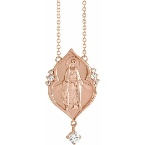 Miraculous Mary Rosary Necklace Rasmussen Jewelers Spanish Fork, UT
