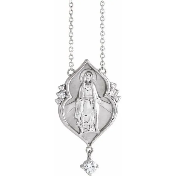 Miraculous Mary Rosary Necklace Hopman Jewelers Elkhart, IN