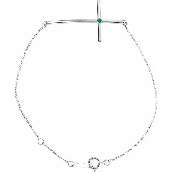 Accented Sideways Cross Bracelet Moseley Diamond Showcase Inc Lexington, SC