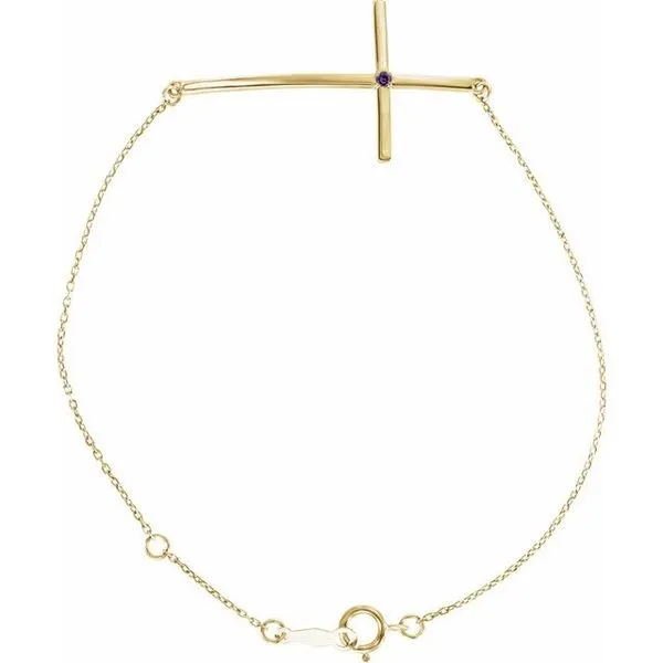 Accented Sideways Cross Bracelet Moseley Diamond Showcase Inc Lexington, SC