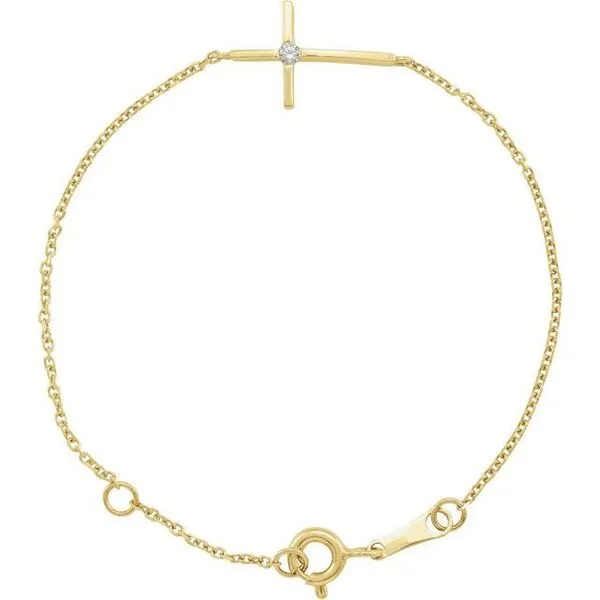 Youth Sideways Cross Bracelet McCoy Jewelers Bartlesville, OK