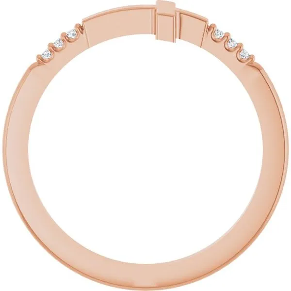 Stackable Sideways Cross Ring Image 2 Rasmussen Jewelers Spanish Fork, UT