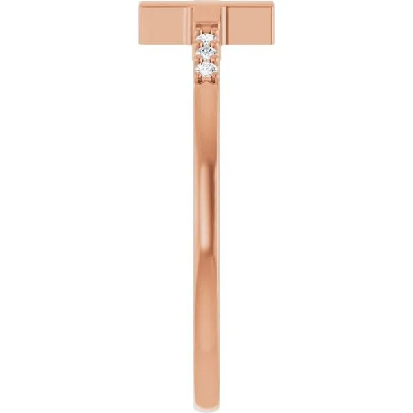 Stackable Sideways Cross Ring Image 4 Milan's Jewelry Inc Sarasota, FL