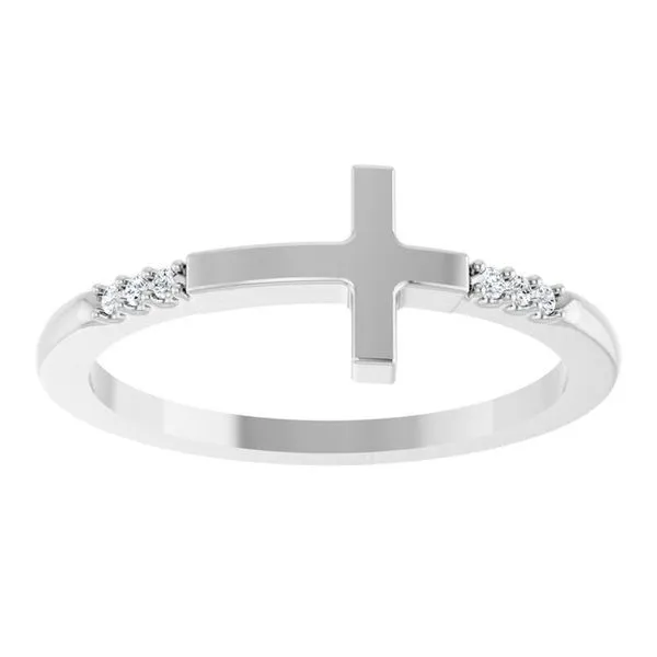 Stackable Sideways Cross Ring Image 4 Jewelry Design Studio Jensen Beach, FL