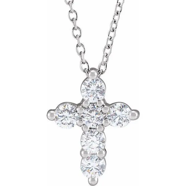 Lab-Grown Diamond Cross Necklace Hopman Jewelers Elkhart, IN