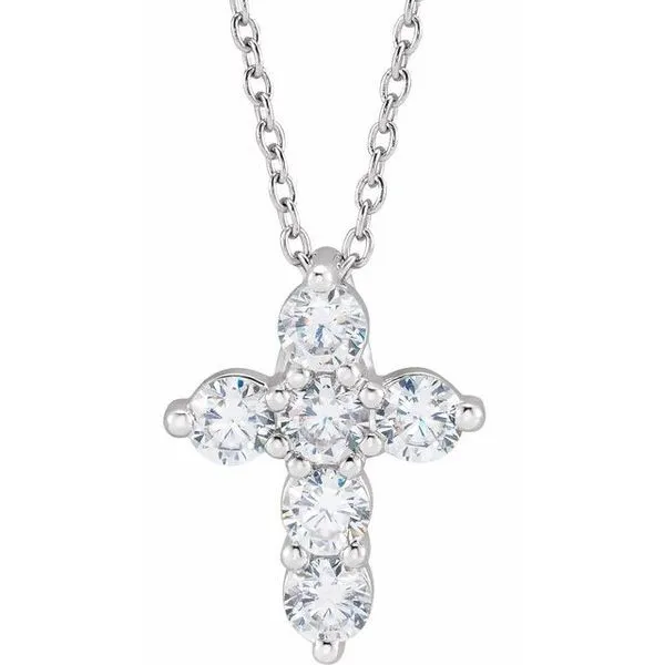 Lab-Grown Diamond Cross Necklace Hopman Jewelers Elkhart, IN