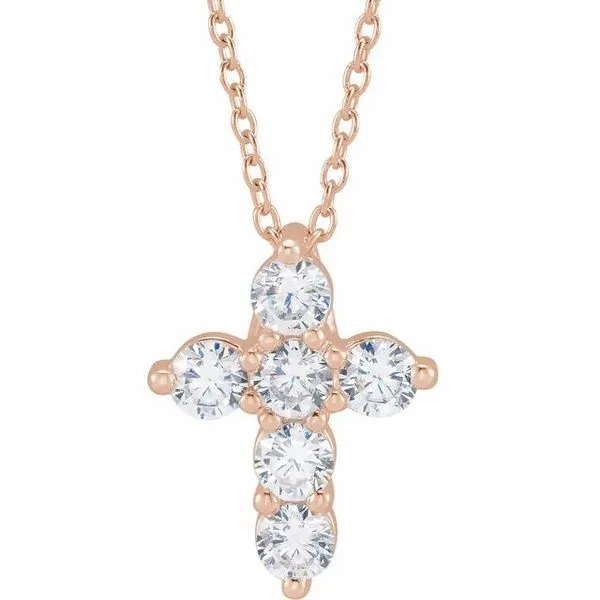 Lab-Grown Diamond Cross Necklace Hopman Jewelers Elkhart, IN