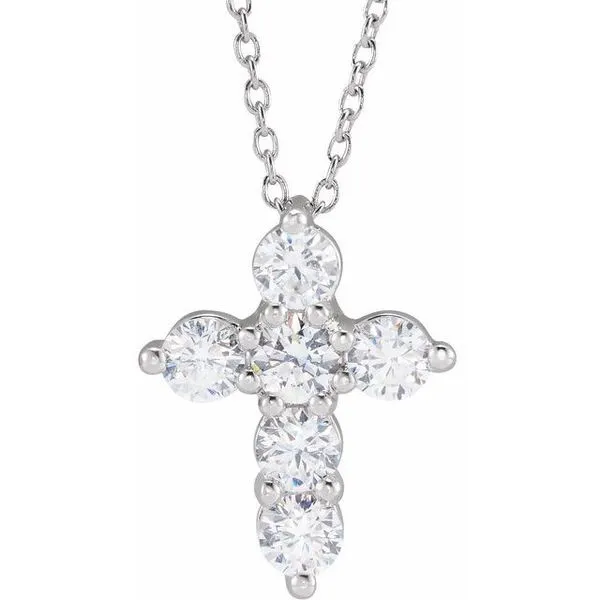Lab-Grown Diamond Cross Necklace Hopman Jewelers Elkhart, IN