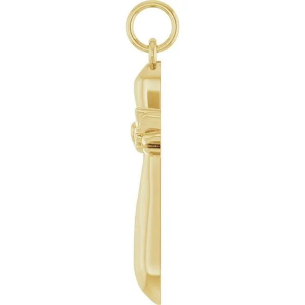 Angel Wing Cross Pendant Image 3 J. Meredith Jewelers Delafield, WI