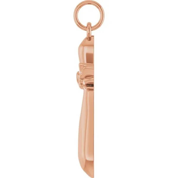 Angel Wing Cross Pendant Image 3 Hopman Jewelers Elkhart, IN