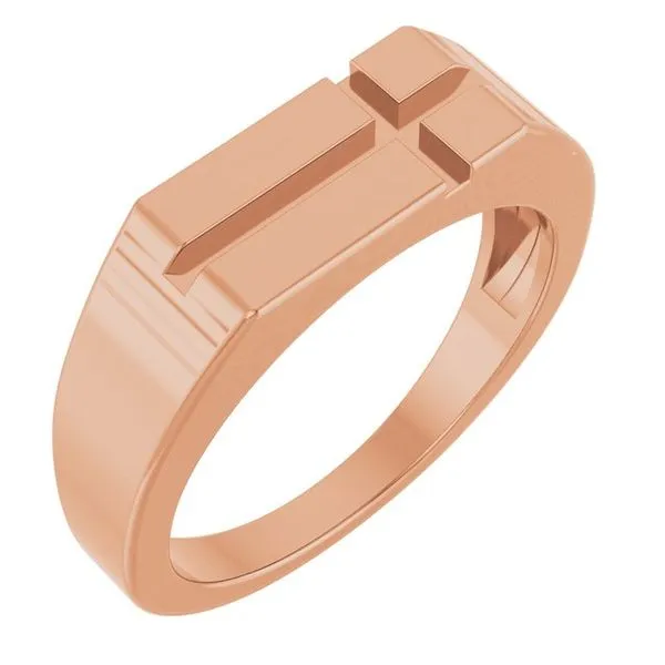 Rectangle Cross Signet Ring Scirto's Jewelry Lockport, NY