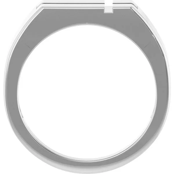 Rectangle Cross Signet Ring Image 2 Milan's Jewelry Inc Sarasota, FL