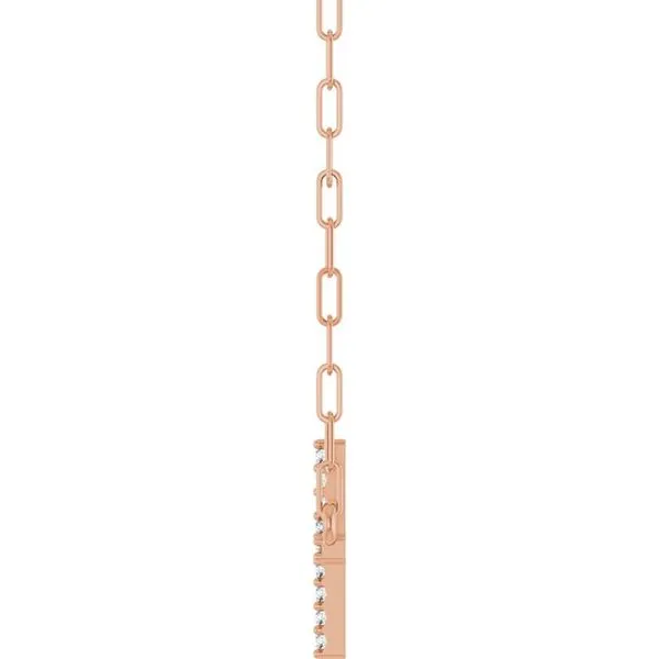 Accented Sideways Cross Necklace Image 3 Ellsworth Jewelers Ellsworth, ME