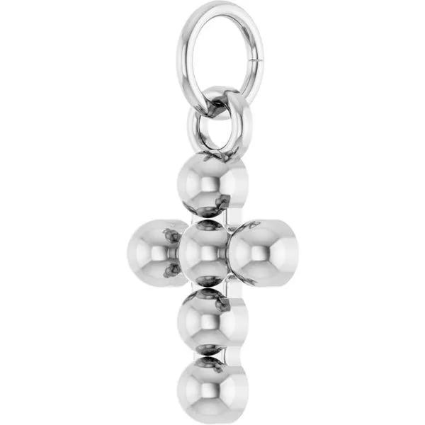 Beaded Cross Pendant Image 2 James & Williams Jewelers Berwyn, IL