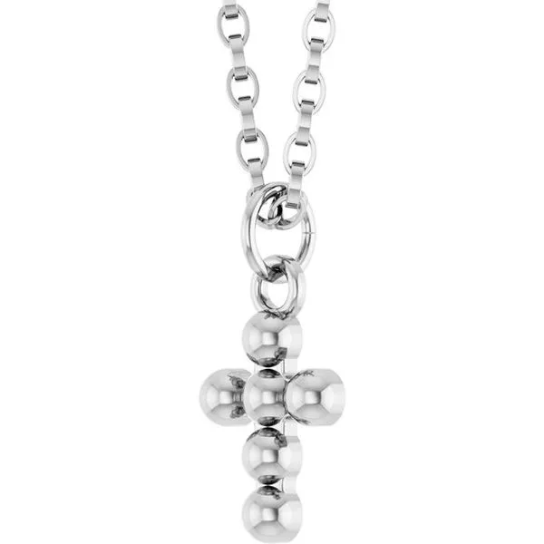 Beaded Cross Necklace Image 2 Bauble Patch Jewelers Comstock Park, MI