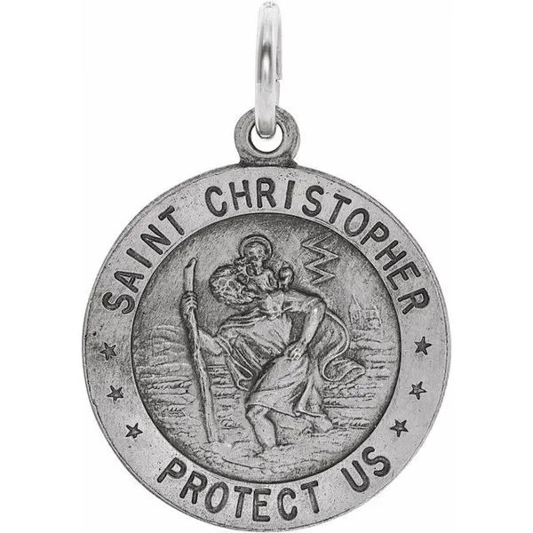 St. Christopher Medal Pendant Long Jewelers Chesapeake, VA