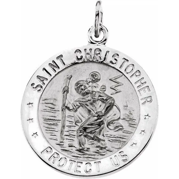 St. Christopher Medal Pendant D'Errico Jewelry Scarsdale, NY