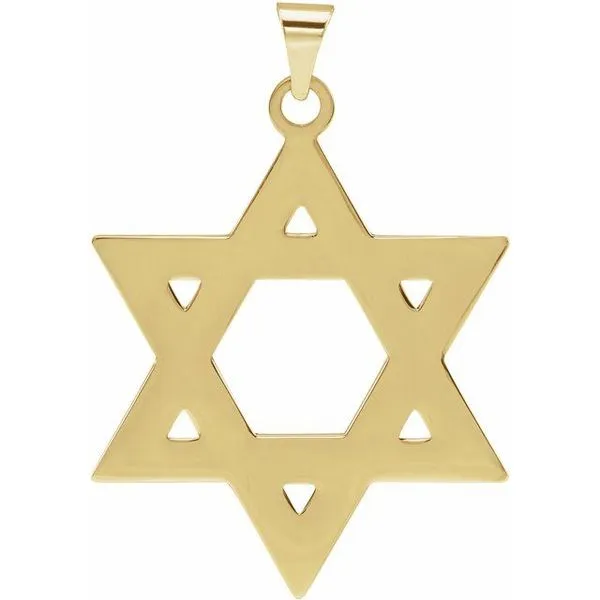 Star of David Pendant Image 3 Hopman Jewelers Elkhart, IN