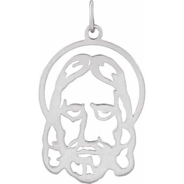 Silhouetted Face of Jesus Pendant Hopman Jewelers Elkhart, IN