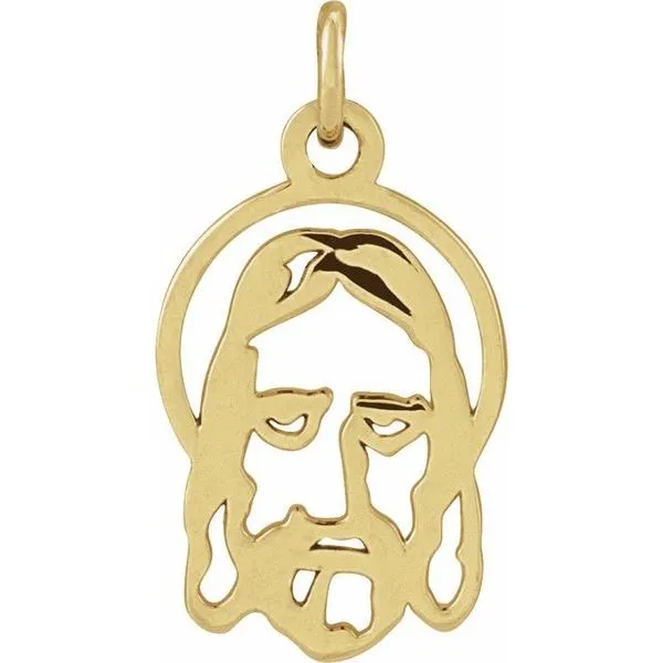 Silhouetted Face of Jesus Pendant Comstock Jewelers Edmonds, WA
