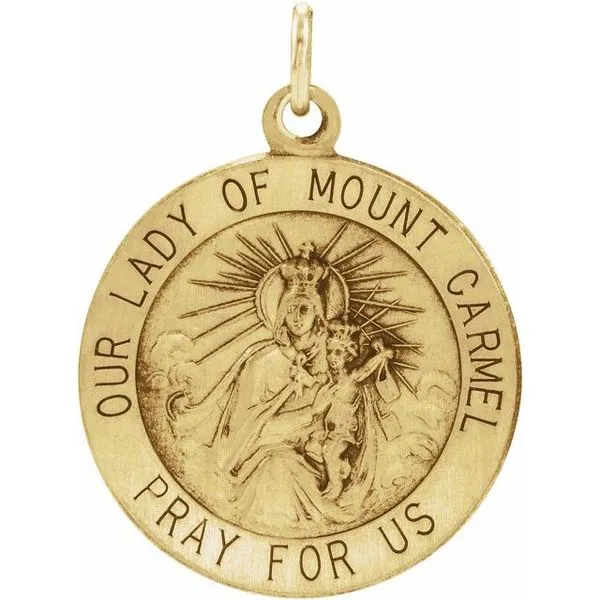 Our Lady of Mount Carmel Medal Pendant Hopman Jewelers Elkhart, IN
