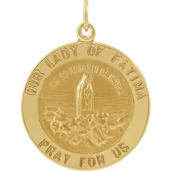 Our Lady of Fatima Medal Pendant Linwood Custom Jewelers Linwood, NJ