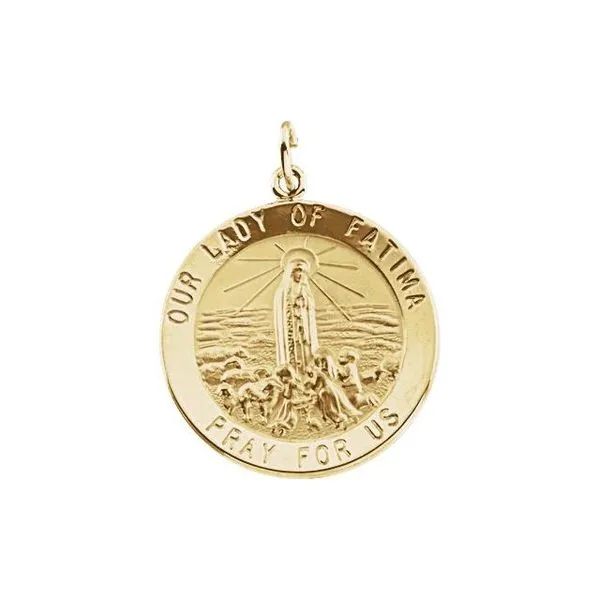Our Lady of Fatima Medal Pendant Hopman Jewelers Elkhart, IN