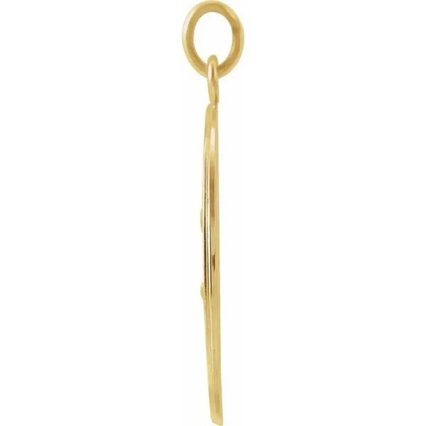 Our Lady of Fatima Medal Pendant Image 2 Hopman Jewelers Elkhart, IN