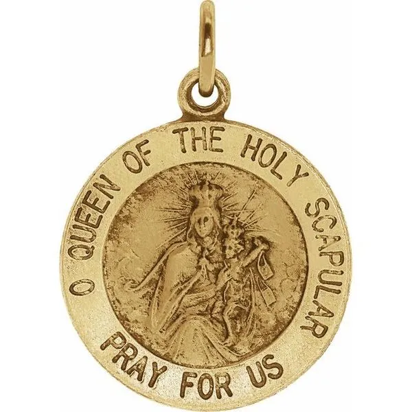 Scapular Medal Pendant Hopman Jewelers Elkhart, IN
