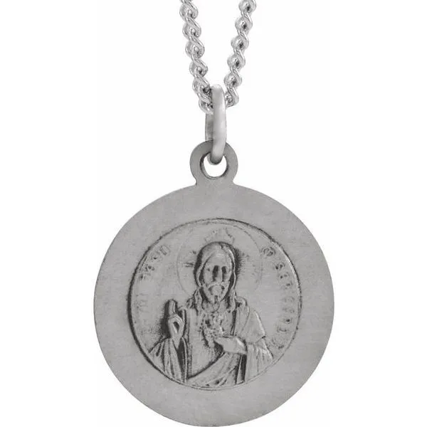 Scapular Medal Necklace Image 3 M. J. Thomas Jewelers, Ltd. Stratford, CT