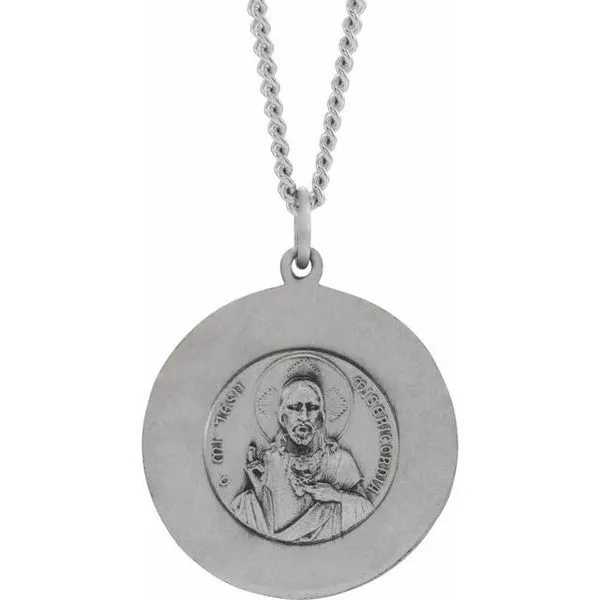 Scapular Medal Necklace Image 3 Linwood Custom Jewelers Linwood, NJ