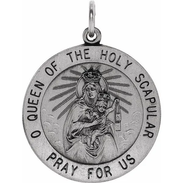 Scapular Medal Pendant Image 3 D'Errico Jewelry Scarsdale, NY