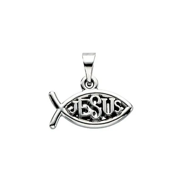 Jesus Ichthus (Fish) Pendant James & Williams Jewelers Berwyn, IL
