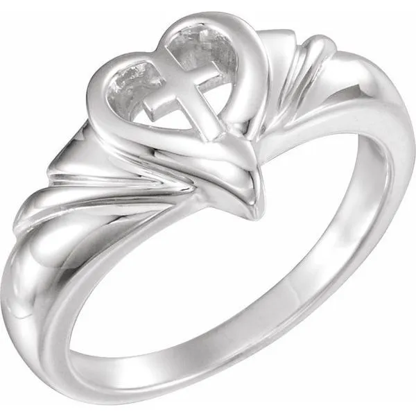 Heart & Cross Ring Hopman Jewelers Elkhart, IN
