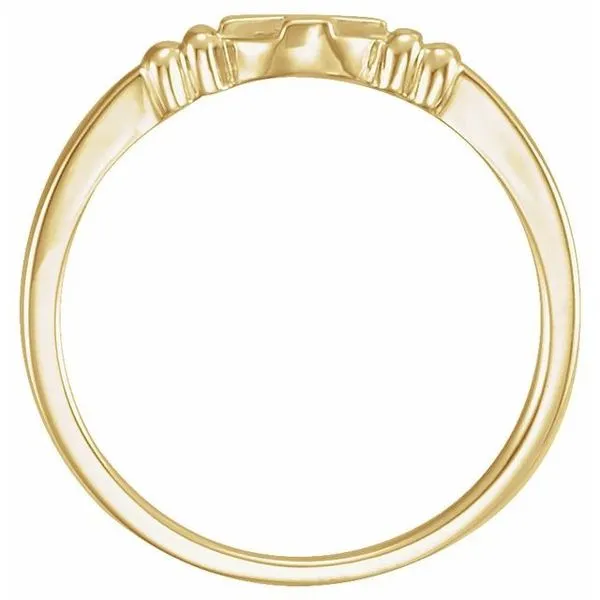 Cross Chastity Ring Image 2 J. Meredith Jewelers Delafield, WI