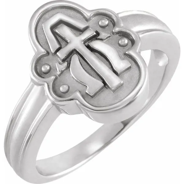Alpha Omega Cross Ring Rick's Jewelers California, MD