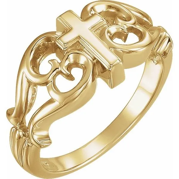 Sculptural Cross Ring Jewelry Design Studio Jensen Beach, FL