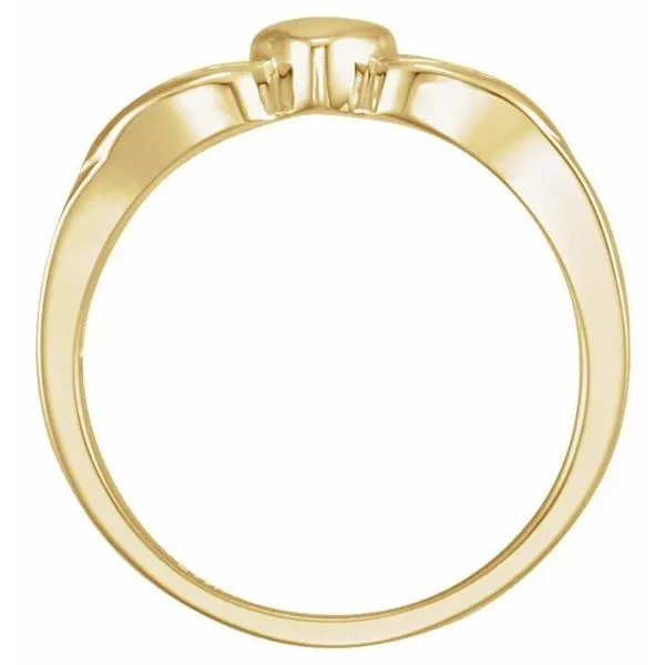 Heart & Cross Ring Image 2 Jewelry Design Studio Jensen Beach, FL