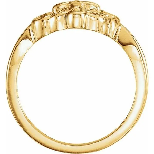 Sculptural Cross Ring Image 2 Arlene's Fine Jewelry Vidalia, GA