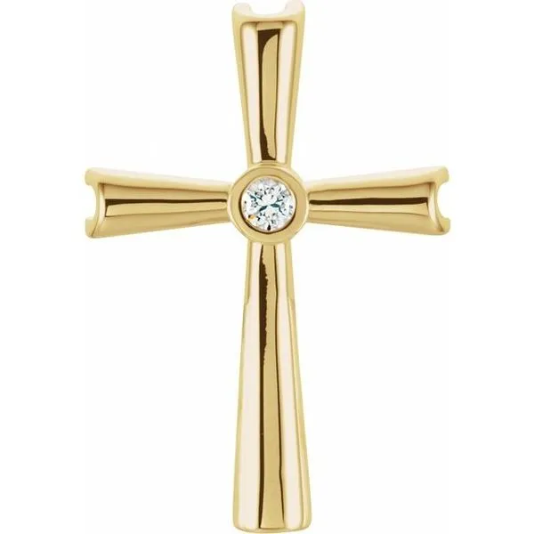 Solitaire Cross Pendant Hopman Jewelers Elkhart, IN