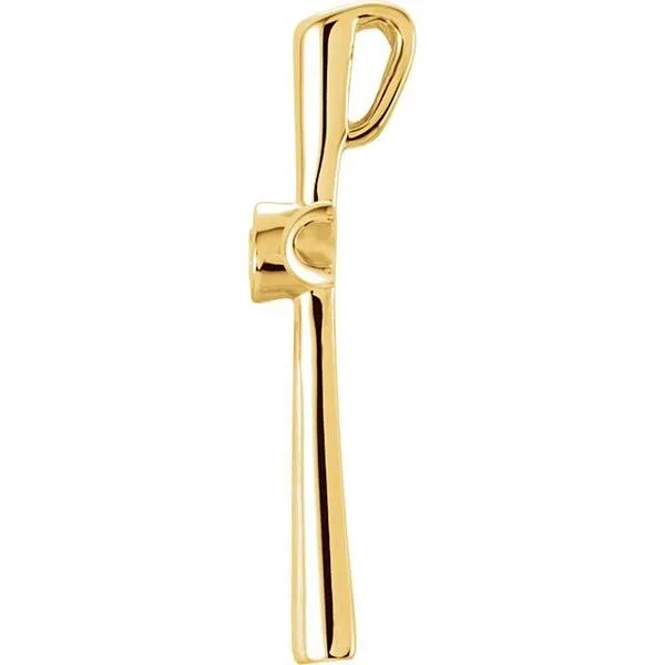 Solitaire Cross Pendant Image 2 Rasmussen Jewelers Spanish Fork, UT