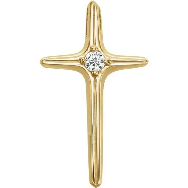 Solitaire Cross Pendant Hopman Jewelers Elkhart, IN