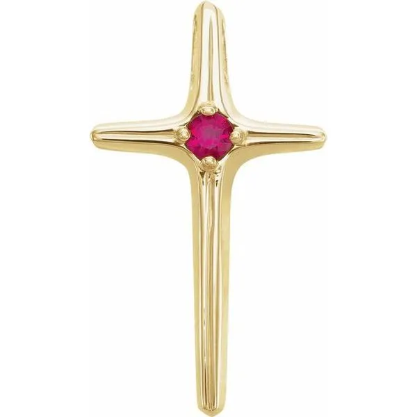 Solitaire Cross Pendant Hopman Jewelers Elkhart, IN